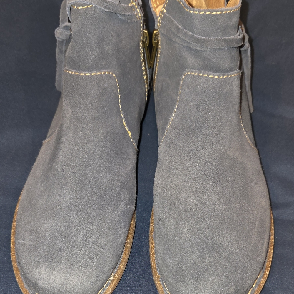Born Slate Suede Ankle Boots